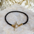 Armband NINA BLACK aus facettiertem Onyx