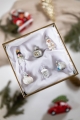 Mini-Christbaumkugel-Set „SNOW“