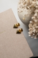 Ohrringe GOLDEN HEART aus Edelstahl