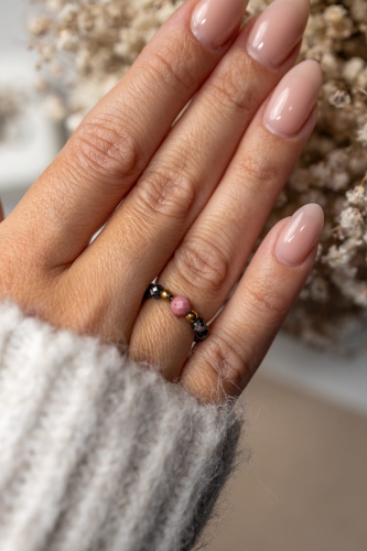 Ring MYSTIC pink aus Rhodonit