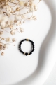 Ring JULIET aus facettiertem Onyx