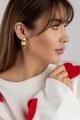 Ohrringe GOLDEN HEART aus Edelstahl
