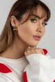 Ohrringe GOLDEN HEART aus Edelstahl