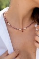 Halskette Serenity Tears PINK mit einem Rubin-Anhänger