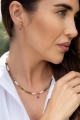 Ohrringe mit Rubin SERENITY TEARS aus vergoldetem Silber