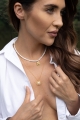Halskette MAGIC PEARL aus vergoldetem 925er Silber