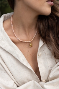 TARTARUGA Halskette aus kaiserlichem (orangenem) Jaspis