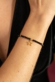 Armband STAR GLOW mit Sternanhänger – schwarzer Spinell