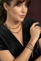 Halskette Serenity Tears BURGUNDY mit Granat-Anhänger