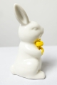 Osterhase Figur mit gelber Schleife 12 cm