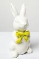 Osterhase Figur mit grüner Schleife 12 cm