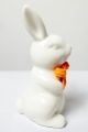 Osterhase Figur mit orangefarbener Schleife 12 cm