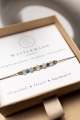 WASSERMANN – Sternzeichen-Armband – Fluorit, Chrysokoll, Aquamarin