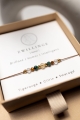 ZWILLINGE – Sternzeichen-Armband – Tigerauge, Citrin, Smaragd
