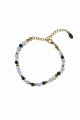 ZWILLINGE Premium – Sternzeichen-Armband – Aquamarin, Bergkristall, Nil-Smaragd