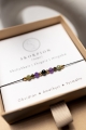 SKORPION – Sternzeichen-Armband – Obsidian, Amethyst, Turmalin