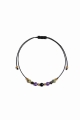 SKORPION – Sternzeichen-Armband – Obsidian, Amethyst, Turmalin