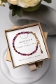 SKORPION Premium – Sternzeichen-Armband – Rubin, Amethyst, Granat