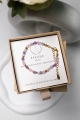 FISCHE Premium – Sternzeichen-Armband – Amethyst, Mondstein, Jadeit