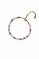 FISCHE Premium – Sternzeichen-Armband – Amethyst, Mondstein, Jadeit