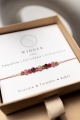 WIDDER – Sternzeichen-Armband – Granat, Turmalin, Rubin