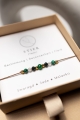 STIER – Sternzeichen-Armband – Jadeit, Smaragd, Malachit