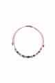 Talisman-Armband Freundschaft aus Chalcedon, Lapislazuli und Rhodonit