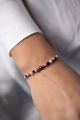 Talisman-Armband Freundschaft aus Chalcedon, Lapislazuli und Rhodonit