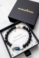 Talisman-Armband Selbstverwirklichung – Herrenarmband aus Apatit, Jadeit und Vulkangestein