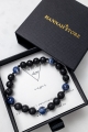 Herrenarmband des ELEMENTS WASSER aus Sodalith und Vulkangestein