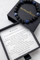 Herrenarmband des ELEMENTS WASSER aus Sodalith und Vulkangestein