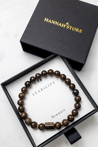 Herrenarmband STABILITY aus Bronzit