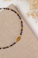 Halskette AMULETT der positiven Schwingungen – Citrin, Amethyst, Turmalin 