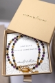 Halskette AMULETT der positiven Schwingungen – Citrin, Amethyst, Turmalin 