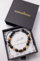 Amulett des MUTES UND DER STABILITÄT – Herrenarmband aus Landschaftsjaspis, Citrin, Tigerauge und Onyx
