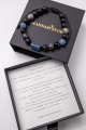 Amulett der HANDLUNGSKRAFT UND RUHE – Herrenarmband aus Aventurin, Larvikit, Landschaftsjaspis und Onyx
