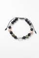 Amulett der HEILUNG UND TRANSFORMATION – Herrenarmband aus Afrikanischem Türkis, Sonnenstein, Bergkristall und Onyx