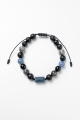 Amulett der HANDLUNGSKRAFT UND RUHE – Herrenarmband aus Aventurin, Larvikit, Landschaftsjaspis und Onyx