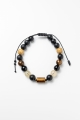 Amulett des MUTES UND DER STABILITÄT – Herrenarmband aus Landschaftsjaspis, Citrin, Tigerauge und Onyx