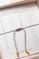 Morse-Armband SCHWESTER – Labradorit & Nacht von Kairo