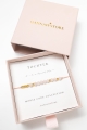 Morse-Armband TOCHTER – Rosenquarz in Hellrosa