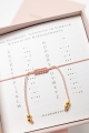 Morse-Armband TOCHTER – Rosenquarz in Hellrosa