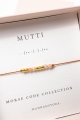 Morse-Armband MUTTI – Sonnenstein in Nude | Teil der Kollektion MORSE CODE