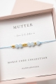 Morse-Armband MUTTER – Aquamarin in Hellblau | Teil der Kollektion MORSE CODE