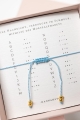 Morse-Armband MUTTER – Aquamarin in Hellblau | Teil der Kollektion MORSE CODE