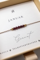 Armband mit Granat für im Januar Geborene