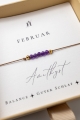 Armband mit Amethyst für Februar-Geborene