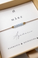 Armband mit Aquamarin für März-Geborene