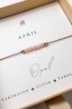 Armband mit Opal für April-Geborene