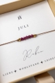 Armband mit Rubin für Juli-Geborene